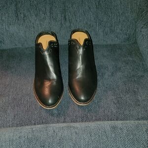 Cloudwalkers Black Leather Mules